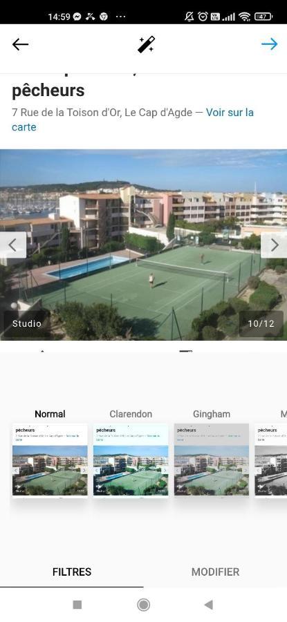 Studio Cabine Ile Des Pecheurs Cap D'Agde Tennis ภายนอก รูปภาพ